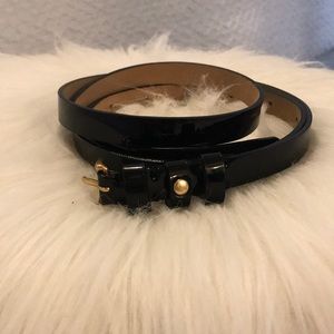 J.Crew Skinny Patent Leather Belt